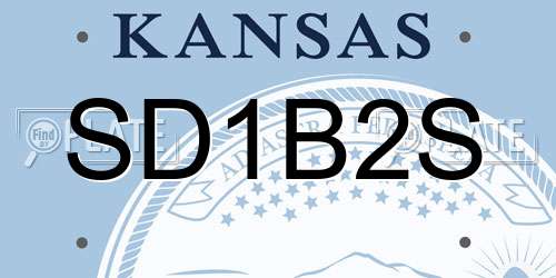 SD1B2S Kansas License Plate