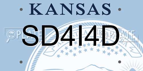 SD4I4D Kansas License Plate