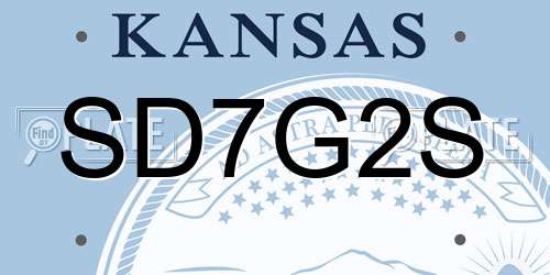 SD7G2S Kansas License Plate