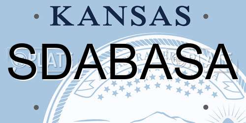 SDABASA Kansas License Plate