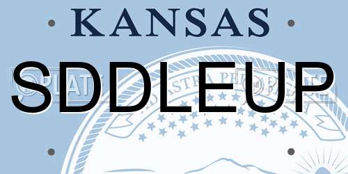 SDDLEUP Kansas License Plate