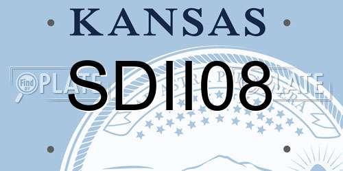 SDII08 Kansas License Plate