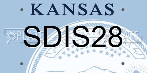 SDIS28 Kansas License Plate
