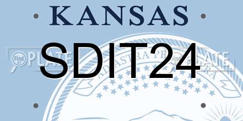 SDIT24 Kansas License Plate