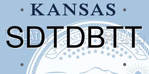 SDTDBTT Kansas License Plate