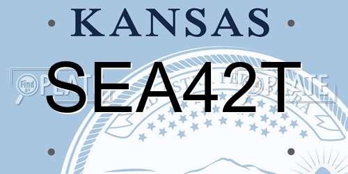 SEA42T Kansas License Plate