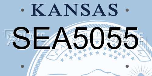 SEA5055 Kansas License Plate