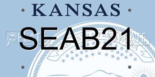 SEAB21 Kansas License Plate