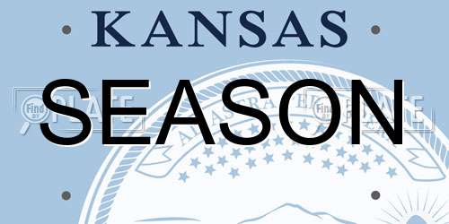 SEASON Kansas License Plate
