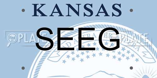 SEEG Kansas License Plate