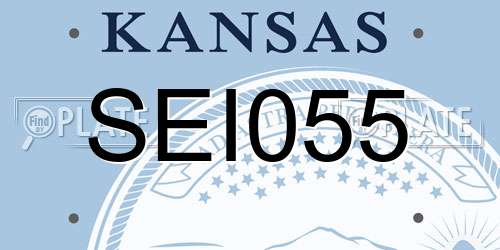 SEI055 Kansas License Plate