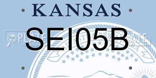 SEI05B Kansas License Plate