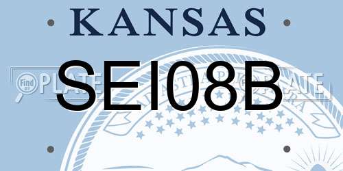 SEI08B Kansas License Plate
