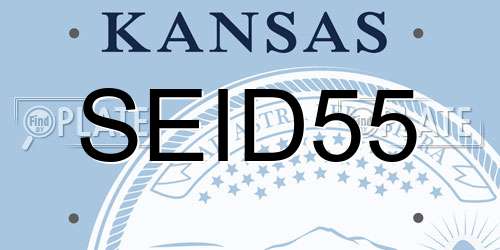 SEID55 Kansas License Plate