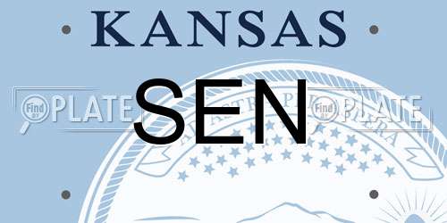 SEN Kansas License Plate