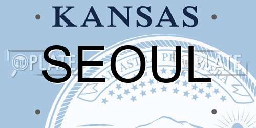 SEOUL Kansas License Plate