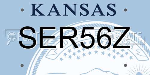 SER56Z Kansas License Plate