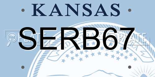 SERB67 Kansas License Plate