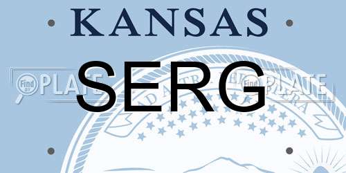 SERG Kansas License Plate