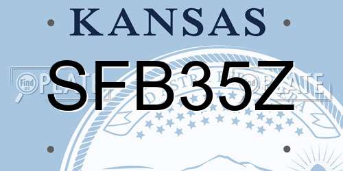 SFB35Z Kansas License Plate