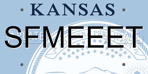SFMEEET Kansas License Plate