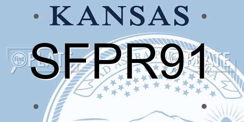 SFPR91 Kansas License Plate