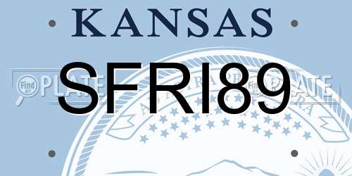 SFRI89 Kansas License Plate
