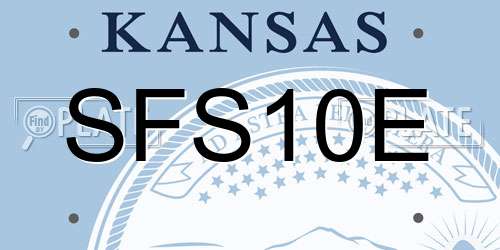 SFS10E Kansas License Plate