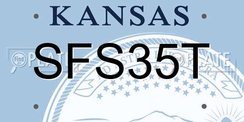 SFS35T Kansas License Plate
