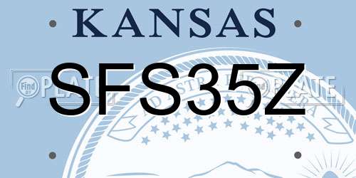 SFS35Z Kansas License Plate