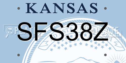 SFS38Z Kansas License Plate