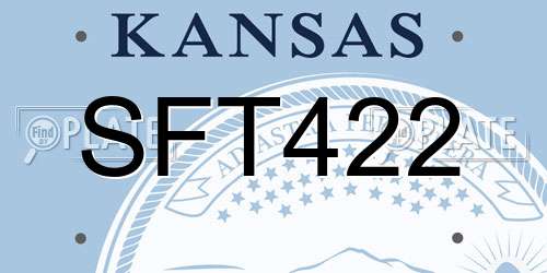 SFT422 Kansas License Plate