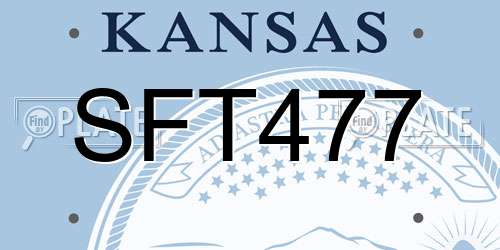 SFT477 Kansas License Plate