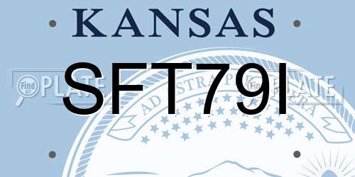 SFT79I Kansas License Plate