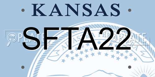 SFTA22 Kansas License Plate