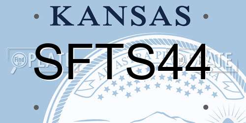 SFTS44 Kansas License Plate