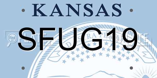 SFUG19 Kansas License Plate