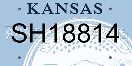 SH18814 Kansas License Plate