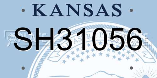 SH31056 Kansas License Plate