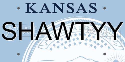 SHAWTYY Kansas License Plate
