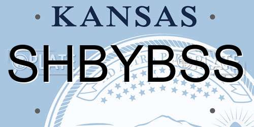 SHBYBSS Kansas License Plate
