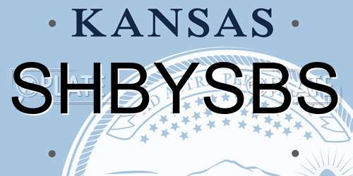 SHBYSBS Kansas License Plate