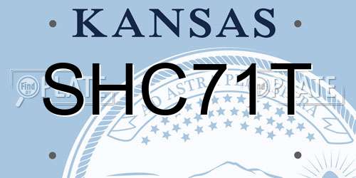 SHC71T Kansas License Plate
