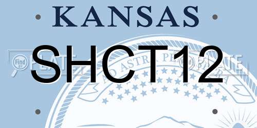 SHCT12 Kansas License Plate
