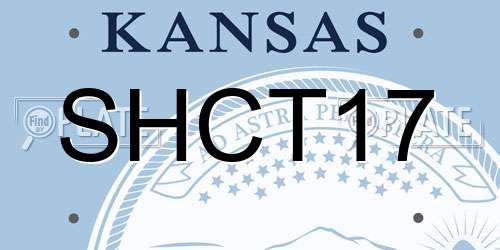 SHCT17 Kansas License Plate
