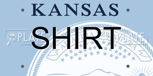 SHIRT Kansas License Plate