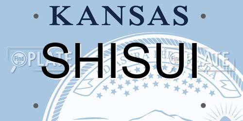 SHISUI Kansas License Plate