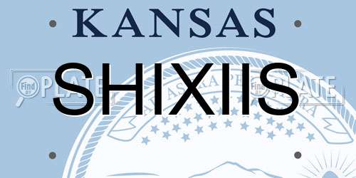SHIXIIS Kansas License Plate