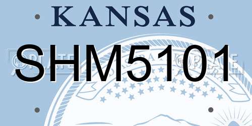 SHM5101 Kansas License Plate