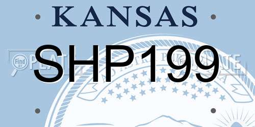 SHP199 Kansas License Plate